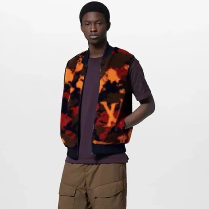 루이비통 남성 레드 다운 양면조끼 - Louis vuitton Mens Red Vest -… - 1