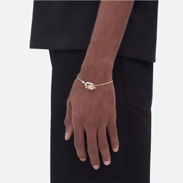 보테가베네타 남/녀 골드 팔찌 - Bottega veneta Unisex Gold Bang… - 1
