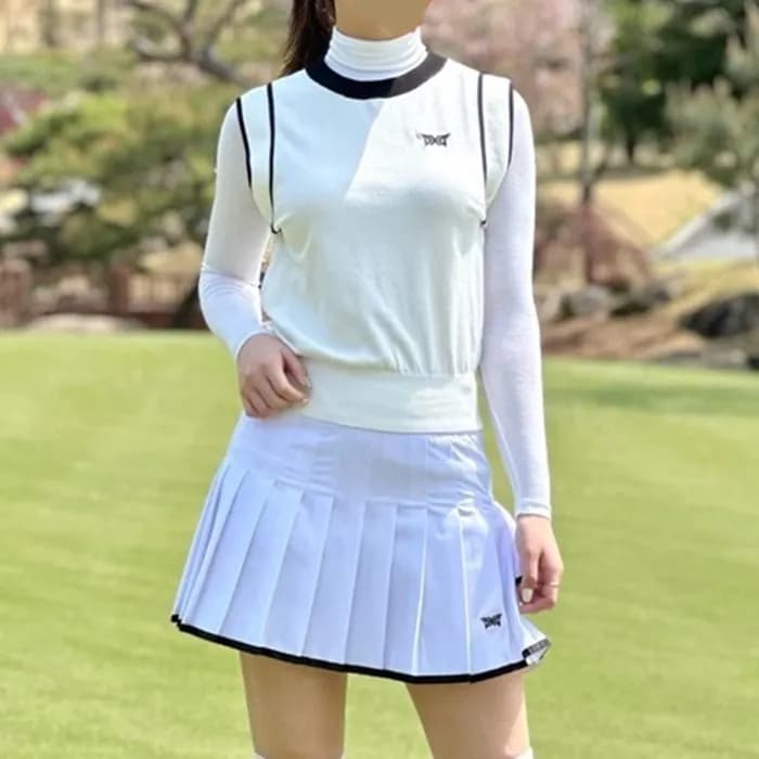 PXG 여성 라운드넥 니트 베스트 - gol690x - 1