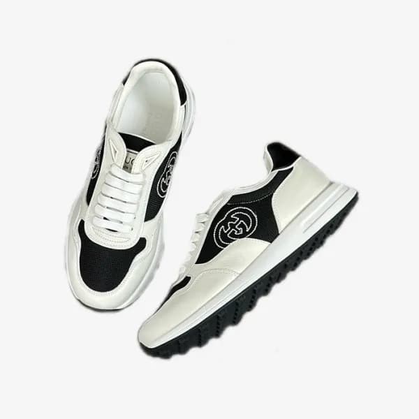 구찌 남성 블랙 스니커즈 - Gucci Mens Black Sneakers - gus851… - 1