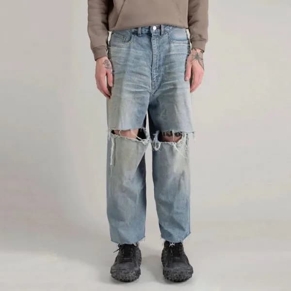 발렌시아가 남성 블루 청바지 - Balenciaga Mens Blue Jeans - bac… - 1