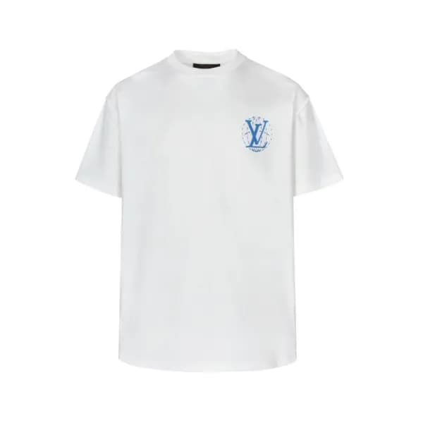 루이비통 남성 라운드 반팔 티셔츠 - Louis vuitton Mens Round Tshi… - 1