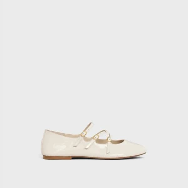 셀린느 여성 레 발레리나 크리스 크로스 베이비스 슈즈 - Celine Womens Les … - 1