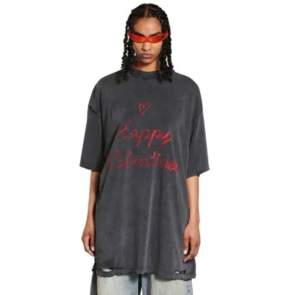 발렌시아가 남성 라운드 반팔 티셔츠 - Balenciaga Mens Round Tshirt… - 1