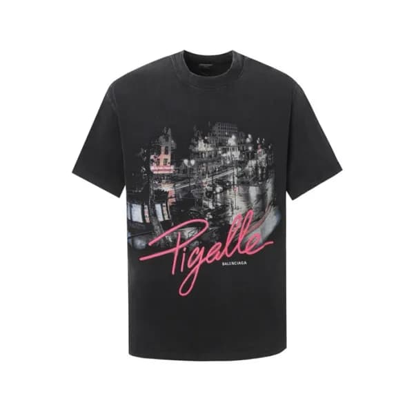 발렌시아가 남성 라운드 반팔 티셔츠 - Balenciaga Mens Round Tshirt… - 1