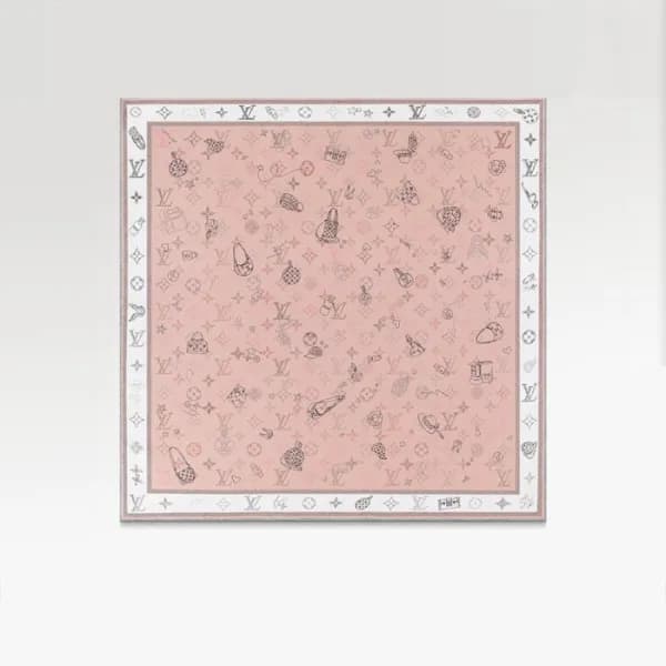 루이비통 여성 실크 스카프 - Louis vuitton Womens Silk Scarf -… - 1