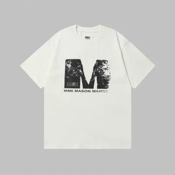 메종 마르지엘라 남성 라운드 반팔 티셔츠 - Maison Margiela Mens Roun… - 1