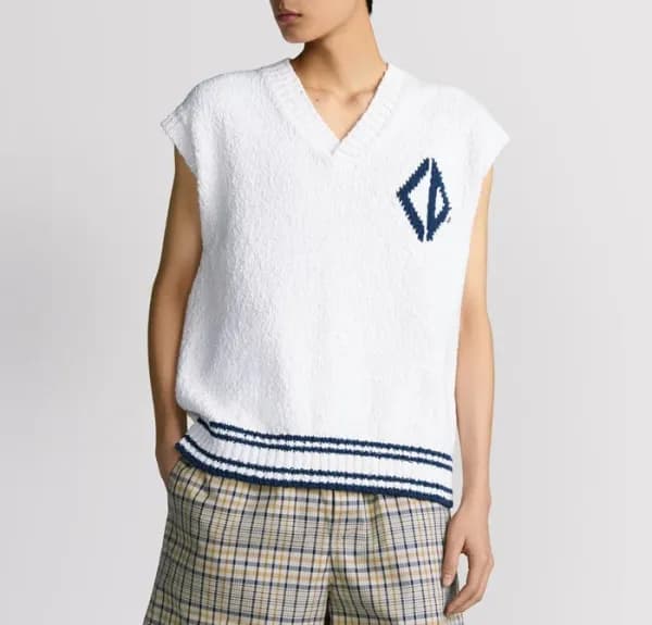 디올 남성 다이아몬드 브이넥 베스트 - Dior Mens Diamoin V-nack Ves… - 1