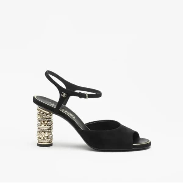 샤넬 여성 미들힐 슬링백 - Chanel Womens Middle Heel Slingbac… - 1