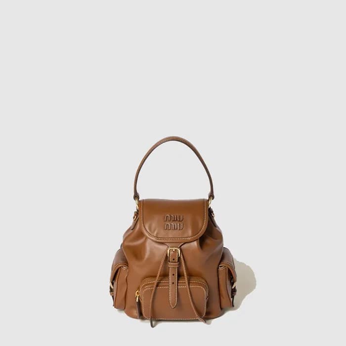 미우미우 여성 가죽 백팩 - MiuMiu Womens Leather Backpack - m… - 1