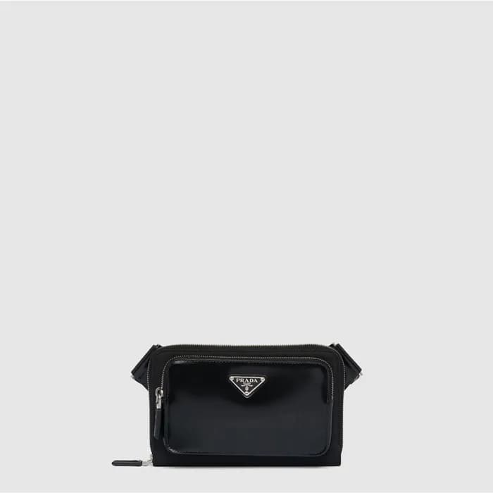 프라다 남성 브러쉬드 가죽 벨트백 - Prada Mens Brushed Leather Be… - 1