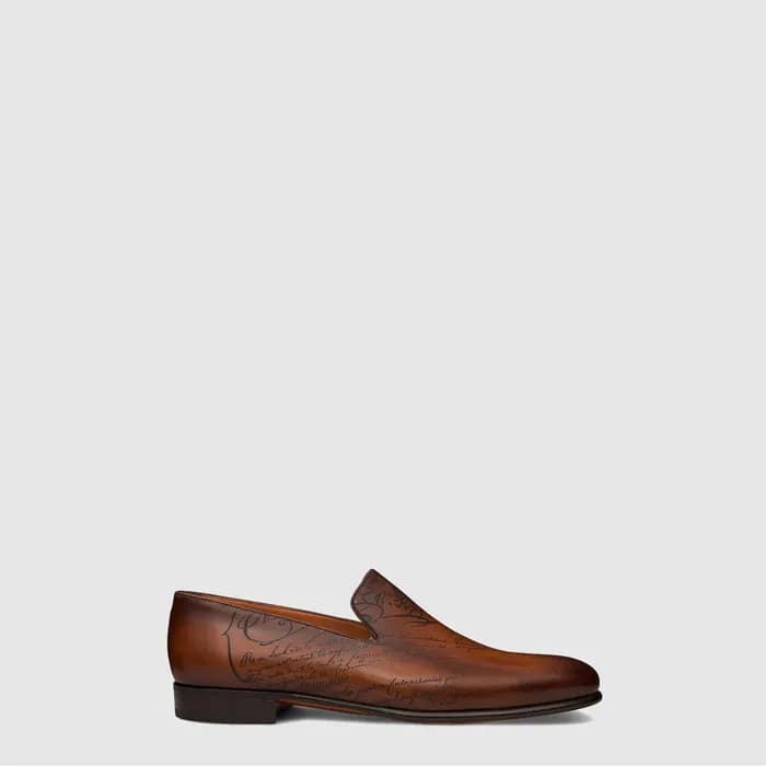 벨루티 남성 커시브 갈레 레더 로퍼 - Berluti Mens Cursive Gallé L… - 1