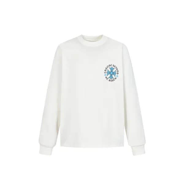 크롬하츠 남성 라운드 긴팔티 - Chrome Hearts Mens Round Tshirt … - 1
