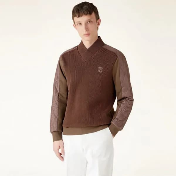 로로피아나 남성 브이넥 스웨터 - Loro Piana Mens V-neck Sweater … - 1