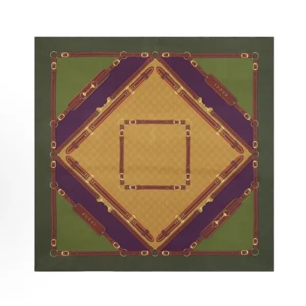 구찌 여성 스퀘어 스카프 - Gucci Womens Square Scarf - acc701… - 1