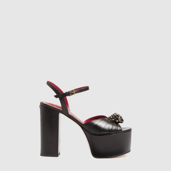 발렌티노 여성 레더 플랫폼 샌들 - Valentino Womens Leather Platf… - 1