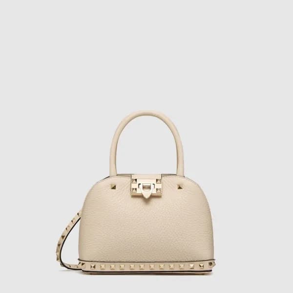 발렌티노 여성 가라바니 락스터드 가죽 스몰 핸드백 - Valentino Womens Gar… - 1