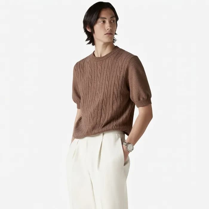 로로피아나 남성 라운드 반팔티 - Loro Piana Mens Round Tshirt - … - 1