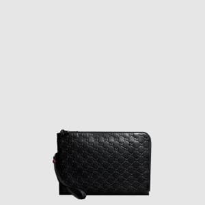 구찌 남성 GG 엠블럼 미디엄 파우치 - Gucci Mens GG Emblem Medium…
