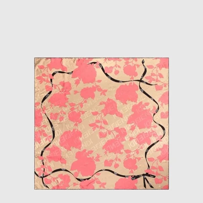 펜디 여성 로마 장미 스카프 - Fendi Womens Roman Rose Scarf - acc10069x - 1