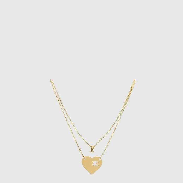 셀린느 여성 하트 네크리스 - Celine Womens Heart Necklace - acc10522x - 1