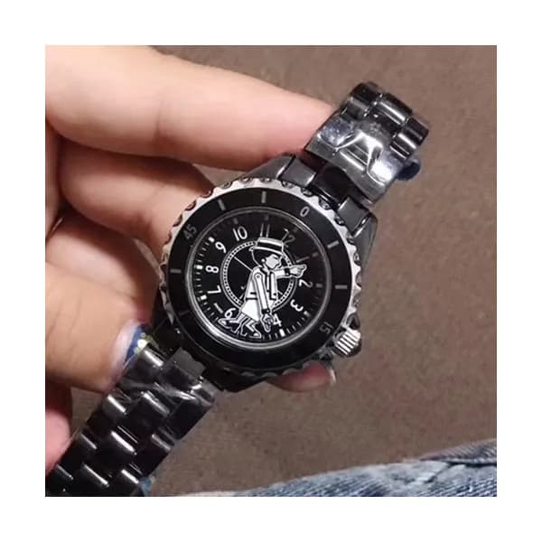 CHANEL LADIES QUARTZ - 샤넬 레이디스 쿼츠,블랙 - 1