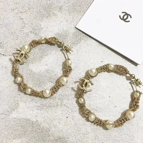 CHANEL Yellow Gold Earring - 샤넬 여성용 18k도금 옐로우 골… - 1