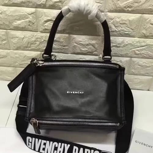 Givenchy Logo Strap Leather Medium Tote Shoulder B… - 1
