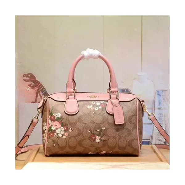 Coach Leather Tote Shoulder Bag,23cm - 코치 레더 토트 숄더… - 1