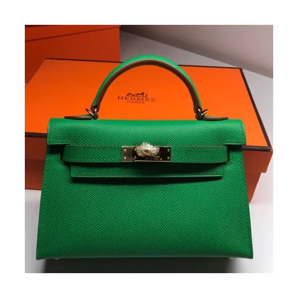Hermes Mini Kelly 2 Epsom Leather Tote Shoulder Ba… - 1