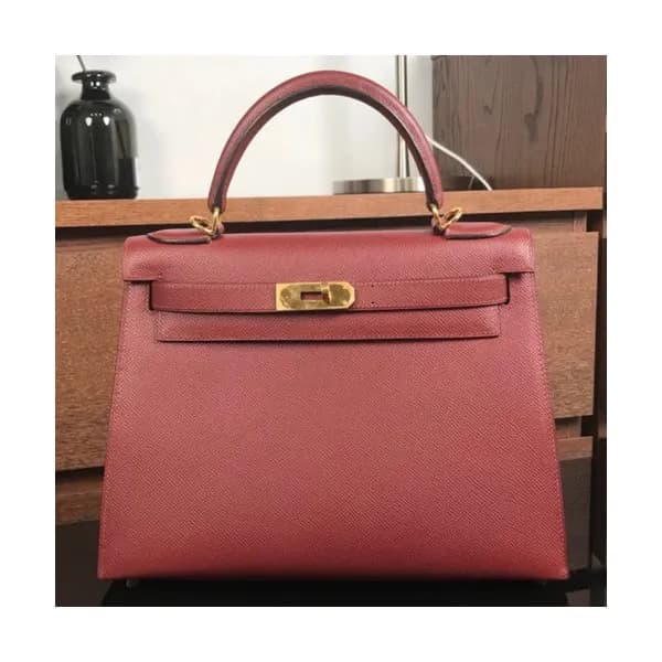 Hermes Kelly Epsom Leather Tote Shoulder Bag ,28cm… - 1
