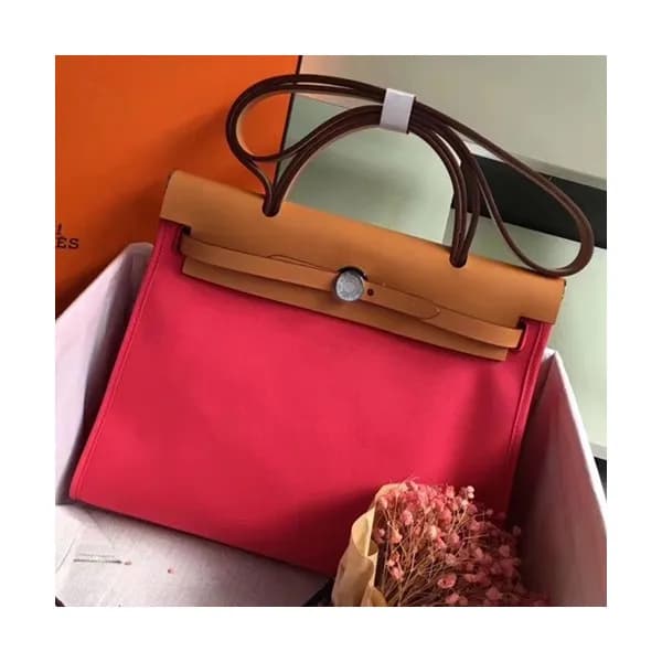 Hermes Herbag Canvas Tote Shoulder Bag ,31cm - 에르메… - 1