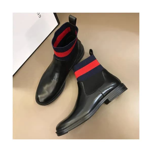 Gucci 2018 Mens Leather Ankle Boots - 구찌 남성 레더 앵클… - 1