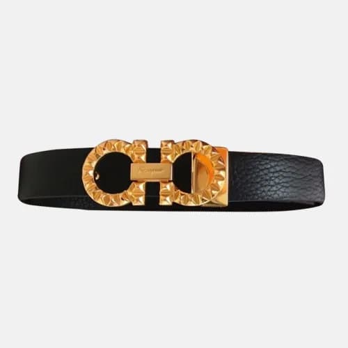 Salvatore Ferragamo 2019 Ladies Gancio Leather Bel… - 1