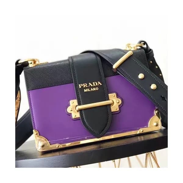 Prada Cahier Leather Shoulder Bag,20cm - 프라다 카이에 레… - 1