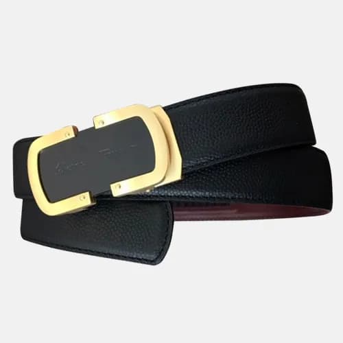 Salvatore Ferragamo 2019 Mens Box Logo Leather Bel… - 1