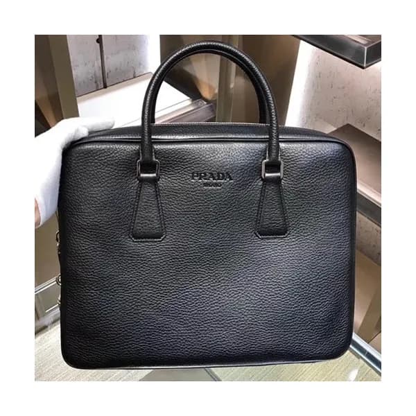 Prada Leather Mens Business Bag,36CM - 프라다 레더 남성용 … - 1