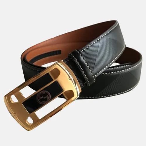 Gucci 2019 Mens Box GG Logo Buckle Leather Belt - … - 1