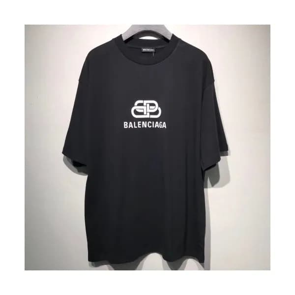 Balenciaga 2019 Mm/Wm Logo Cotton Short Sleeved Ts… - 1
