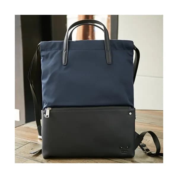 Fendi 2019 Nylon&Leather Bag Bugs Back Pack ,42CM … - 1