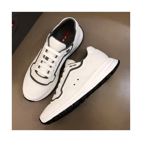 Prada 2019 Mens Casual Logo Leather Runner - 프라다… - 1