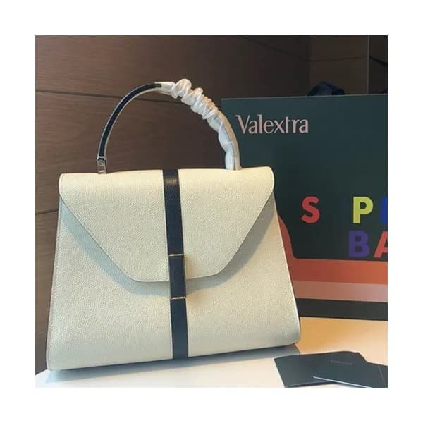 Valextra 2019 Epsom Leather Tote Shoulder Bag,22/2… - 1