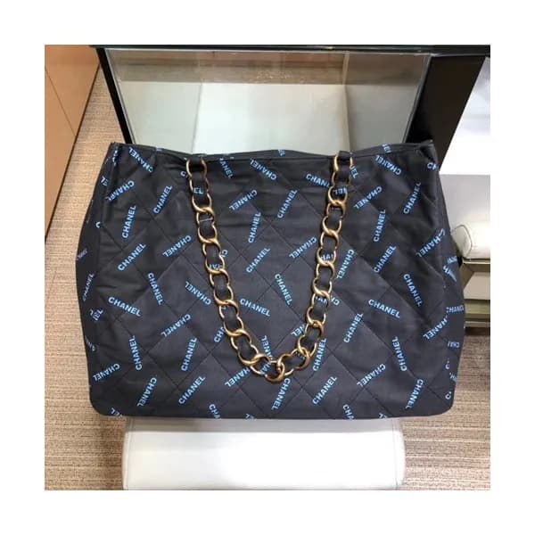 Chanel 2019 Canvas Women Tote Shoulder Shopper Bag… - 1