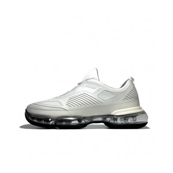 Prada 2019 Mens Casual Logo Leather Two-tone Runn… - 1