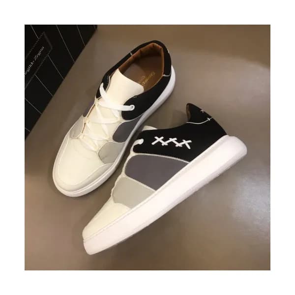 Ermenegildo Zegna 2019 Mens Logo Leather Sneakers… - 1