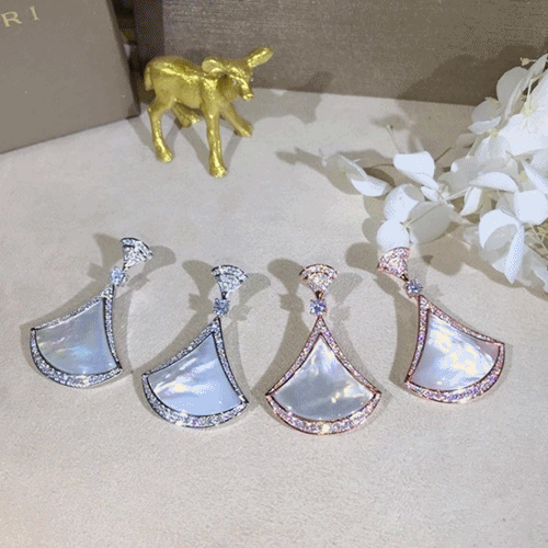 BULGARI Earring -불가리 이어링 BUL0042.(화이트골드,로즈골드) - 1