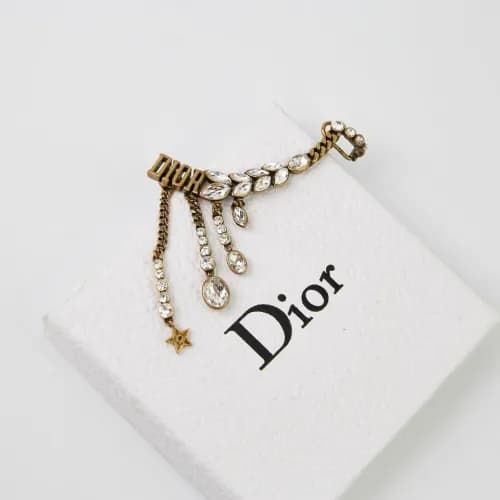 Dior Yellow Gold Earring - 디올 여성용 18k도금 옐로우 골드 … - 1