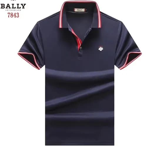Bally 2019 Mens Printing Logo Silket Short Sleeved… - 1