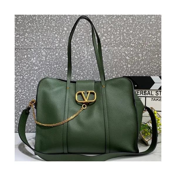 Valentino 2019 Leather Large Tote Shoudler Shopper… - 1