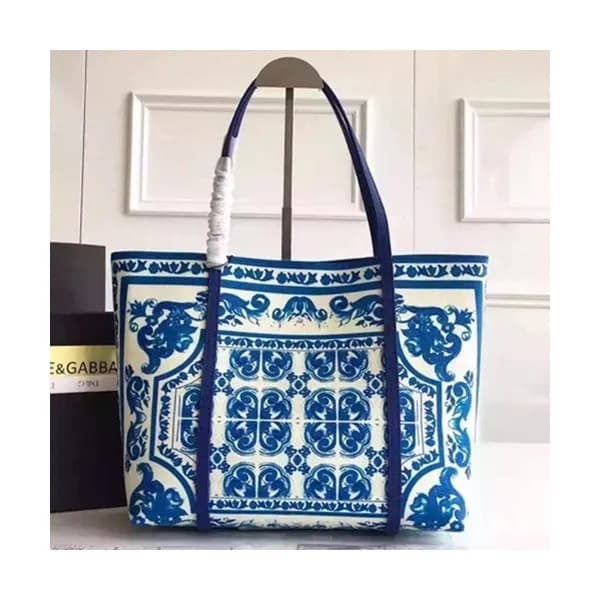 Dolce&Gabbana 2019 Leather Tote Shoulder Shopper B… - 1